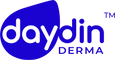 Daydin Derma logo with blue and white colors on a white background