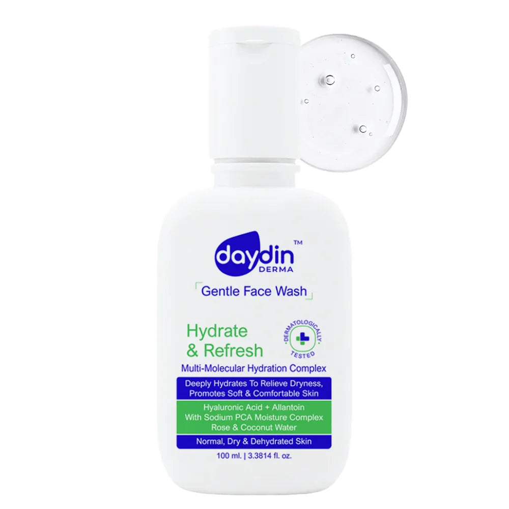 Daydin Derma Gentle Face Wash bottle on a white background